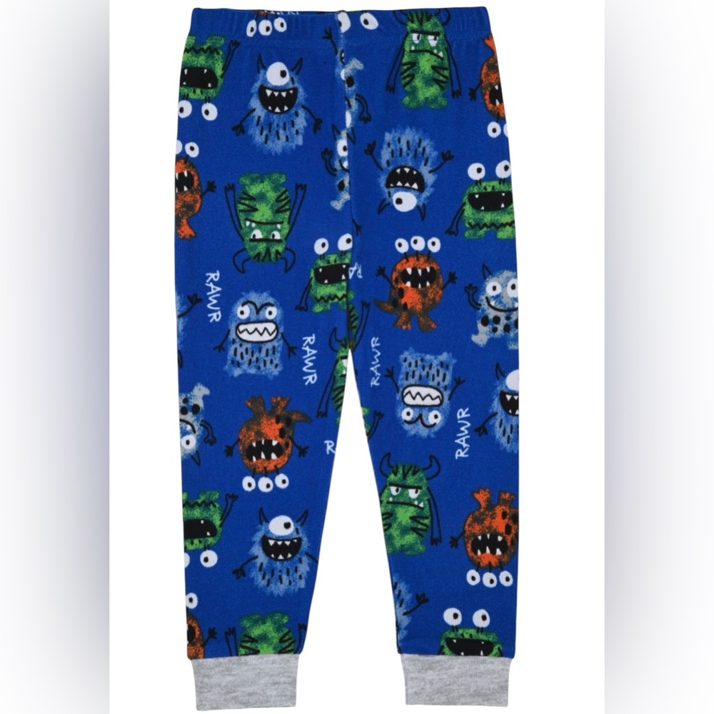 Sleep On It 3 Piece Monster Pajama Set - Picture 2 of 4